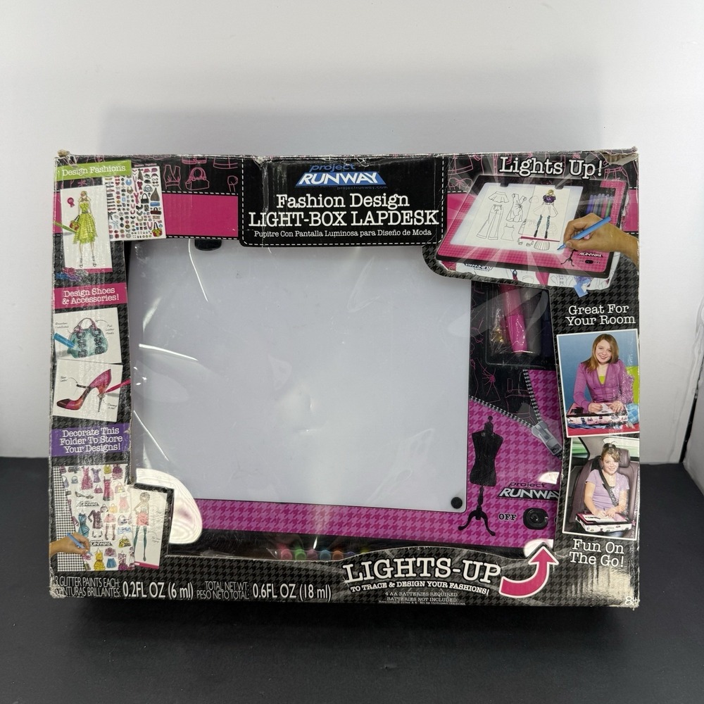 Project Runway Fashion Design Light Box Lapdesk 200+ Pc Set Complete 2012 NEW